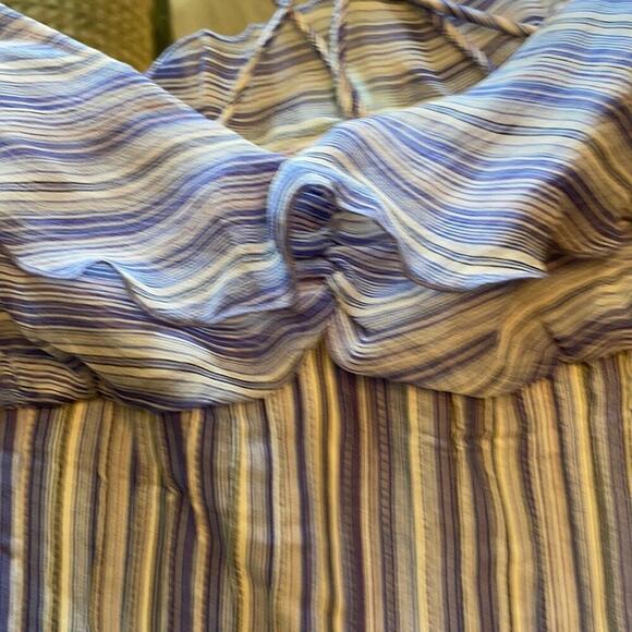 CAMISOLE- purple / white strip - Picture 2 of 4